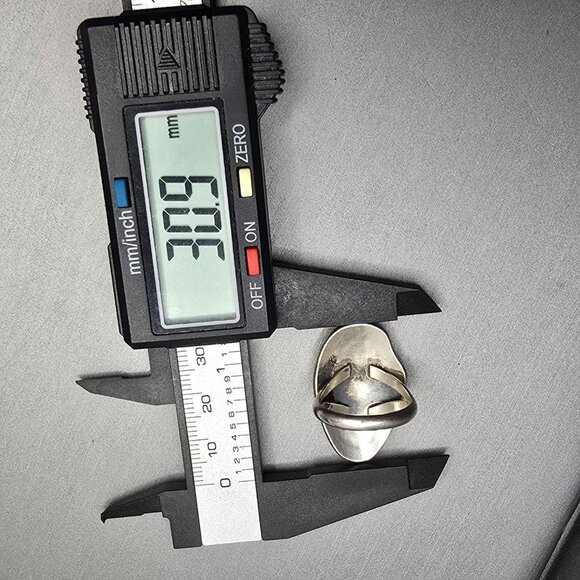 VTG Sterling Silver Bear Paw Statement Ring Size 6.5 Native American Style 6.76g - Picture 7 of 10